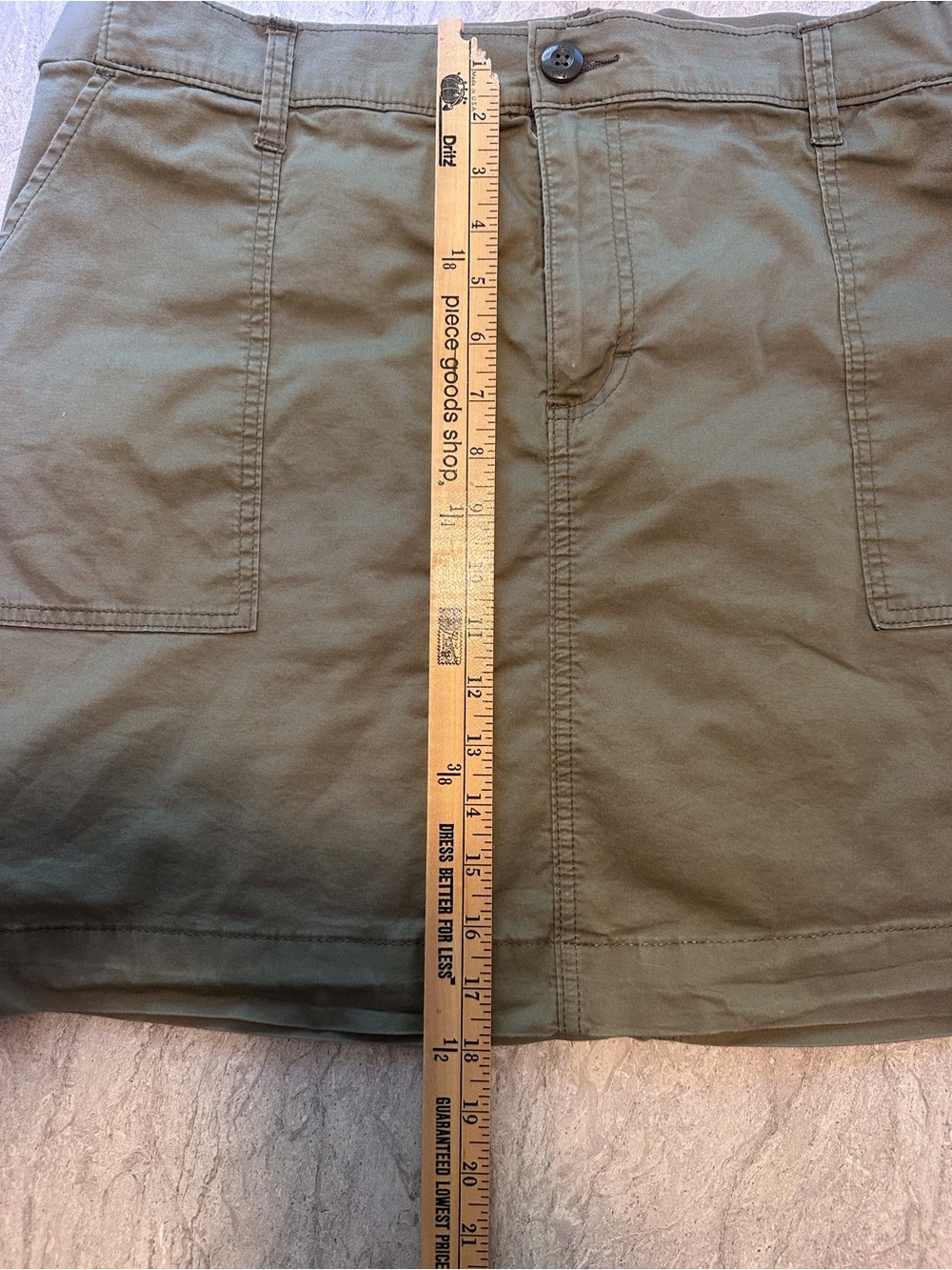 Lee Olive Green Utility Skort - Picture 4 of 4